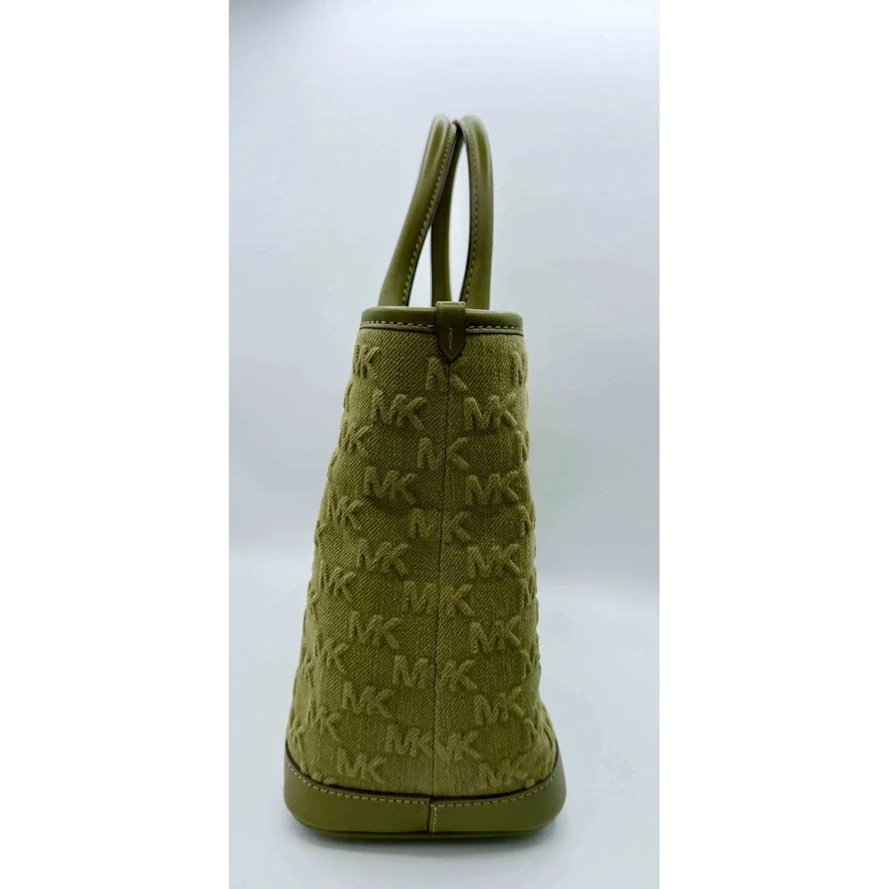 MICHAEL Michael Kors Luisa Canvas Medium Logo Tote in Olive Green